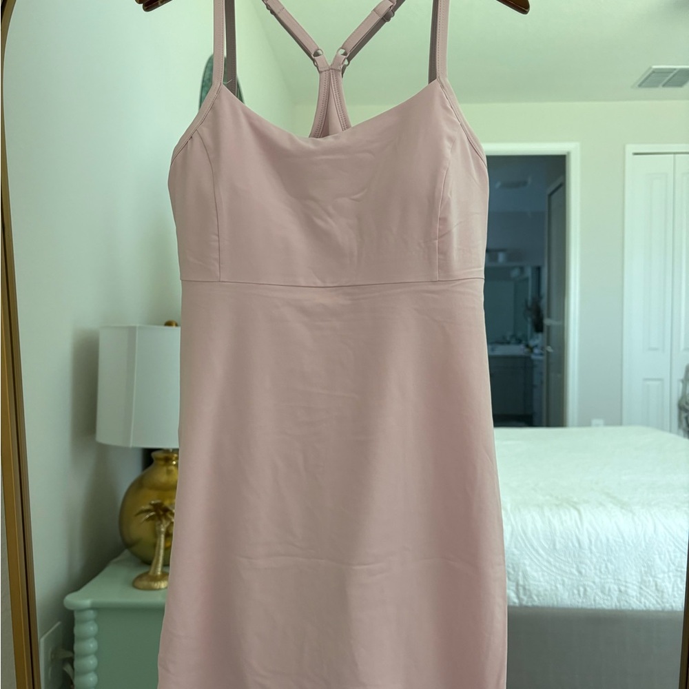 Blush Pink adjustable Strap Racerback activewear Dress